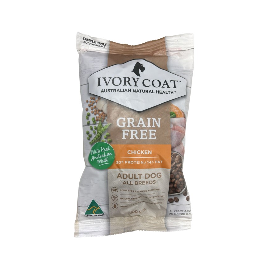 Ivory Coat 狗糧 無穀物成犬配方雞肉味 300g