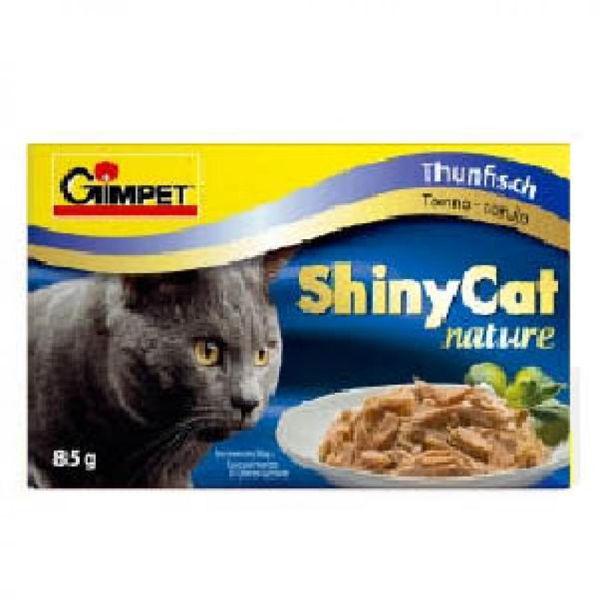 Gim Cat 貓罐頭 ShinyCat Nature 天然優質水煮罐 吞拿魚 85g (深藍) (GM411866)