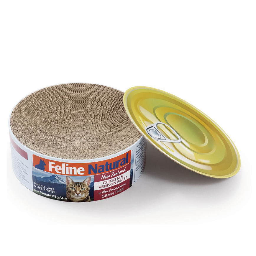 Feline Natural 貓罐頭造型 貓抓板貓窩 直徑約40cm 1個