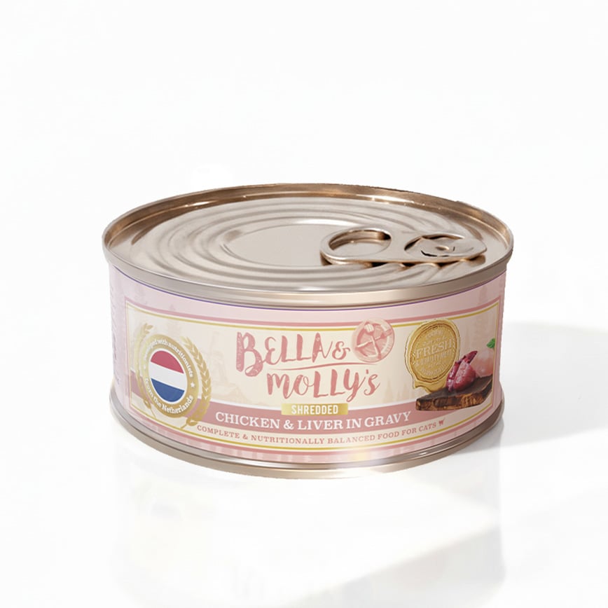 Bella&Molly's 雞肝雞絲肉汁156g