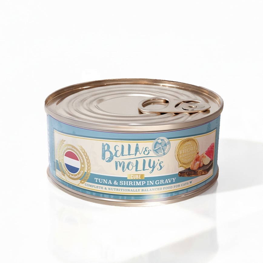 Bella&Molly's 蝦肉吞拿肉塊156g