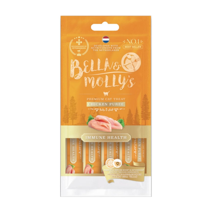 Bella & Molly's 貓肉泥 增強免疫力配方 雞肉肉醬 14g x 4