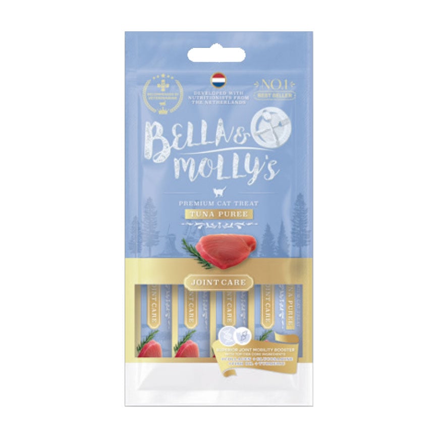 Bella & Molly's 貓肉泥 關節保養配方 吞拿魚肉醬 14g x 4