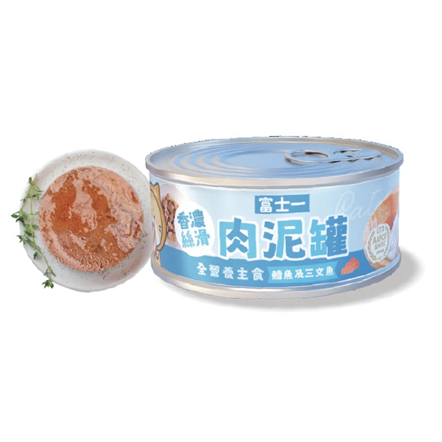 富士一 貓 白魚三文魚 主食罐 40g