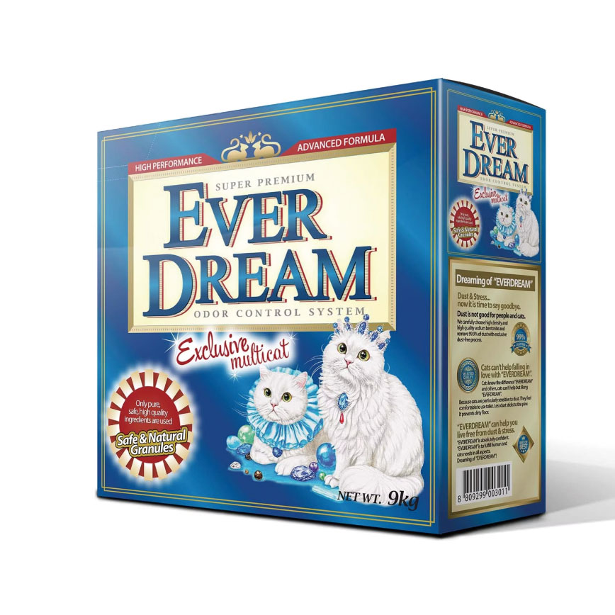 EVERDREAM 美國 藍夢貓砂 極速凝結 礦物貓砂 多貓除臭 紅色 19.8lbs (9kg) - 試用優惠