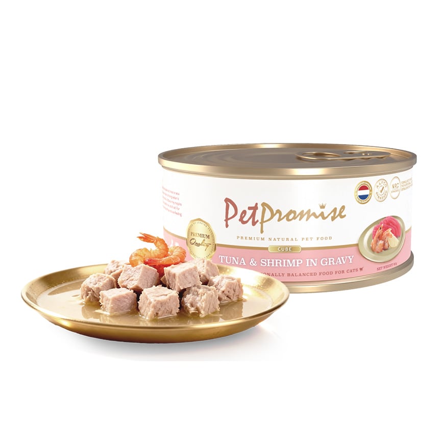 Pet Promise 吞拿魚蝦肉主食罐 80g