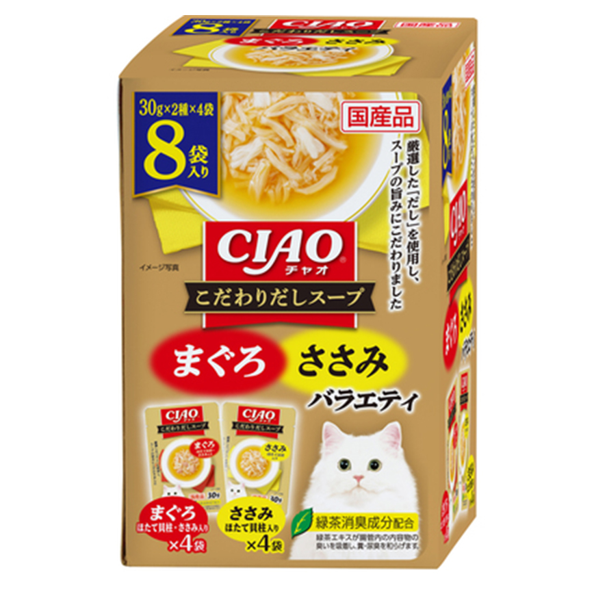 CIAO 貓濕糧 新產品 30g×8 (IC-517) 圖 1