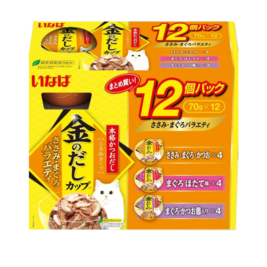 CIAO 貓濕糧 日本貓濕糧杯 新產品 70g×12個 (IMC-508) 
