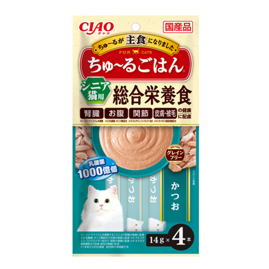 CIAO 貓零食 綜合營養主食 新產品 14g×4本 (SC-468) 圖 1