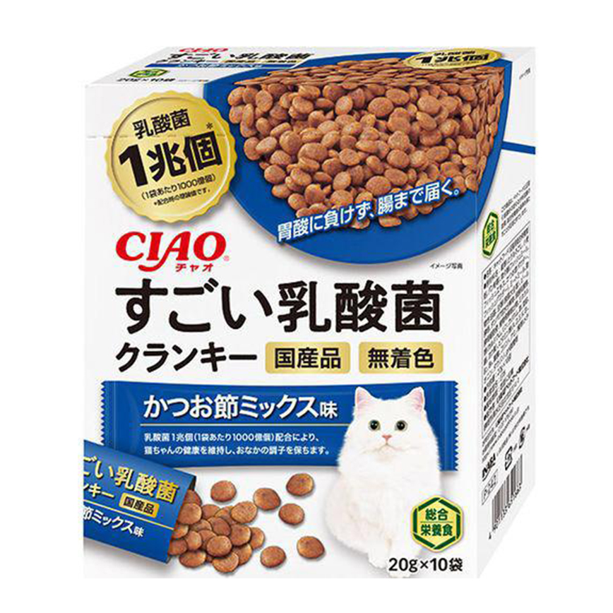 CIAO 貓糧 日本1兆個乳酸菌 新產品 20g×10袋 (P-242)