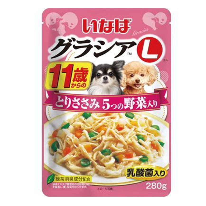 CIAO 狗濕糧 日本INABA低脂肪袋裝濕糧 新產品 280g (GL-44) 圖 1