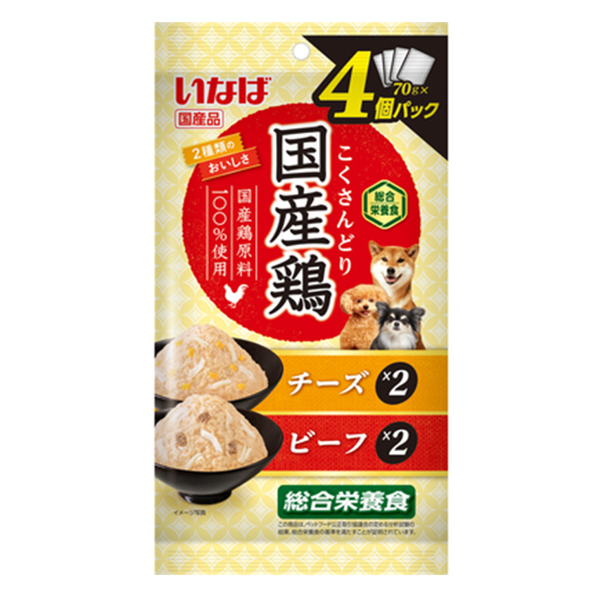 CIAO 狗肉泥 日本INABA 新產品 70g×4袋 (DRP-143) 圖 1
