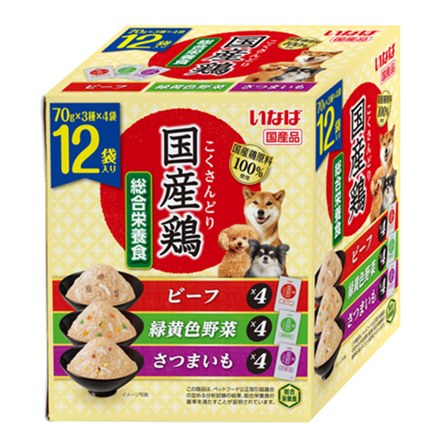 CIAO 狗肉泥 日本INABA 新產品 70g×12袋 (DRP-148) 圖 1