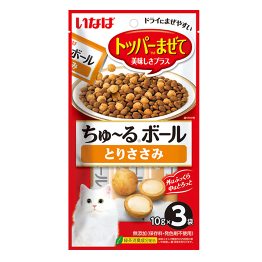 CIAO 貓零食 軟心粒粒 雞肉味 10g×3袋 (QSC-324)