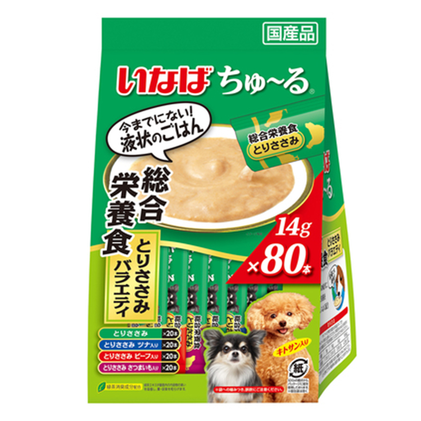 CIAO 狗肉泥 日本INABA 新產品 14g×80本 (DS-173) 圖 1