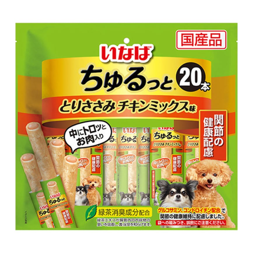 CIAO 狗零食 關節健康夾心卷 嫩雞軟骨味 20本 (DS-78)