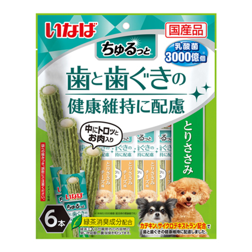 CIAO 狗零食 3000億乳酸菌夾心卷 牙齒健康配方 雞肉味 6本 (DS-345)
