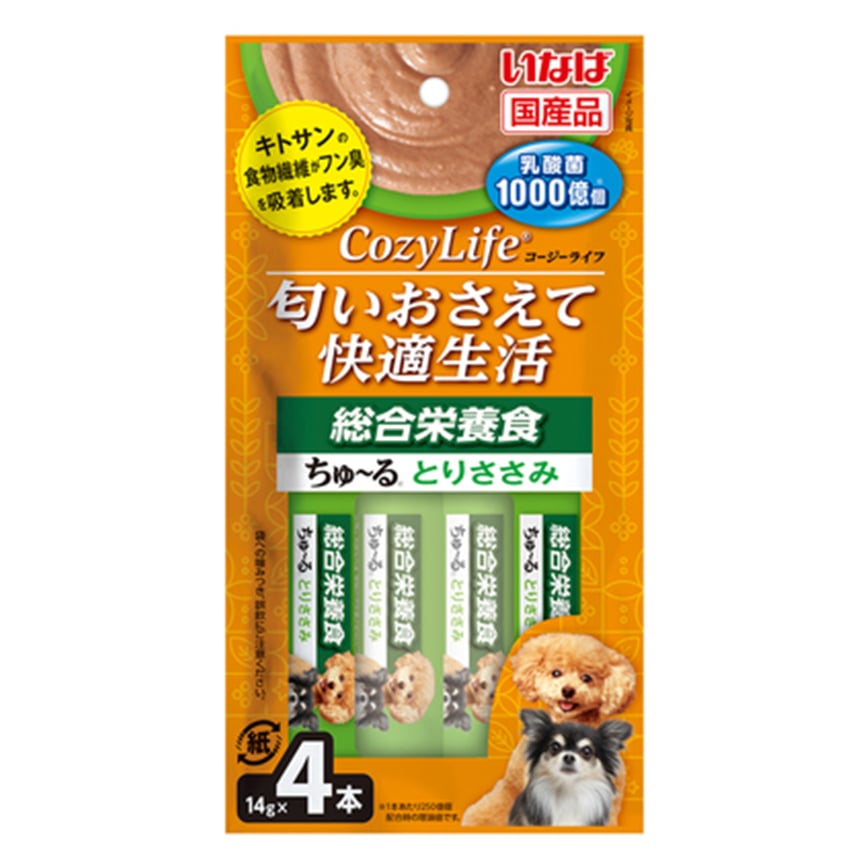 CIAO 狗肉泥 CozyLife 1000億乳酸菌 綜合營養雞肉味14g×4本 (DS-375)