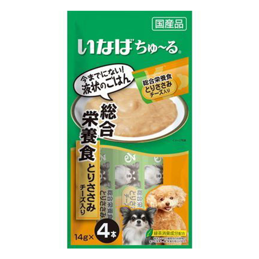 CIAO 狗肉泥 綜合營養 雞肉及芝士肉醬 14g×4本 (D-107)