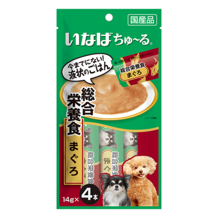 CIAO 狗肉泥 綜合營養 吞拿魚肉醬 14g×4本 (DS-214)