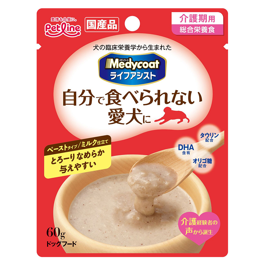 日本Petline 介護期餵食專用狗濕糧 吞拿魚/雞肉 牛奶味 60g (PL-MCL3) 