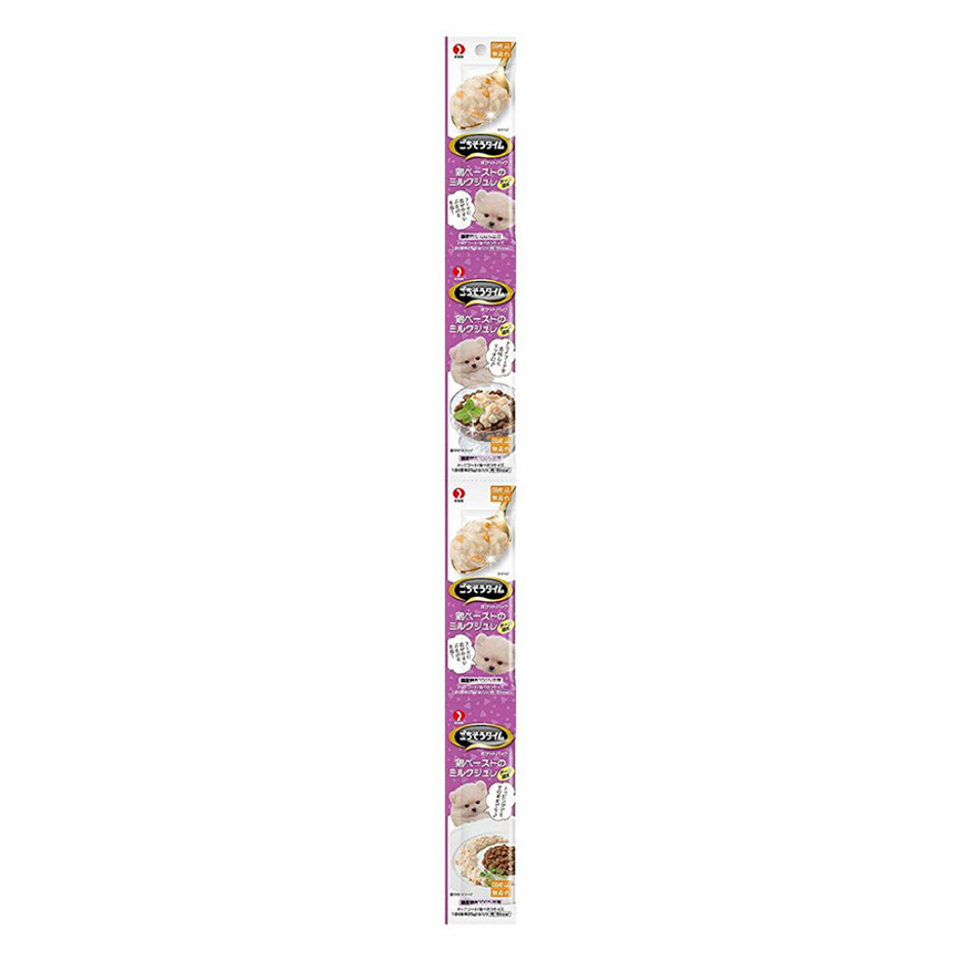 日本Petline 狗零食 [御馳走時間] 雞肉醬+牛奶果凍 芝士入 25gx4P (PL-GPP59) 