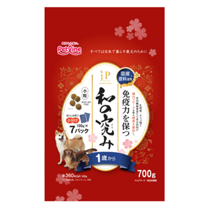 日本Petline 狗糧 JP 和の究味 小粒1嵗起 700g (NJP267) 