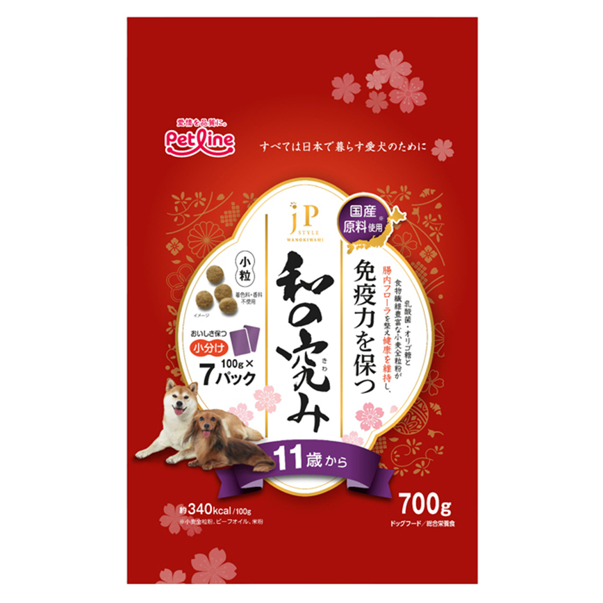 日本Petline 狗糧 JP 和の究味 小粒11嵗起 700g (NJP273) 