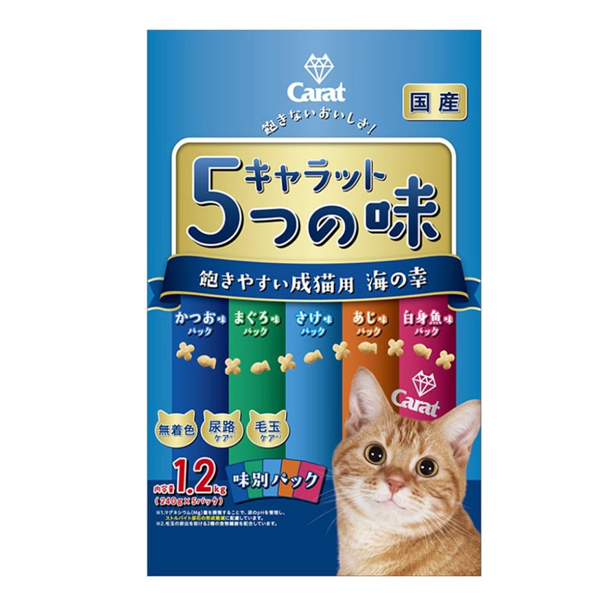 Petline Caratmix 成貓糧 5種口味 1.2kg (NCD586)  