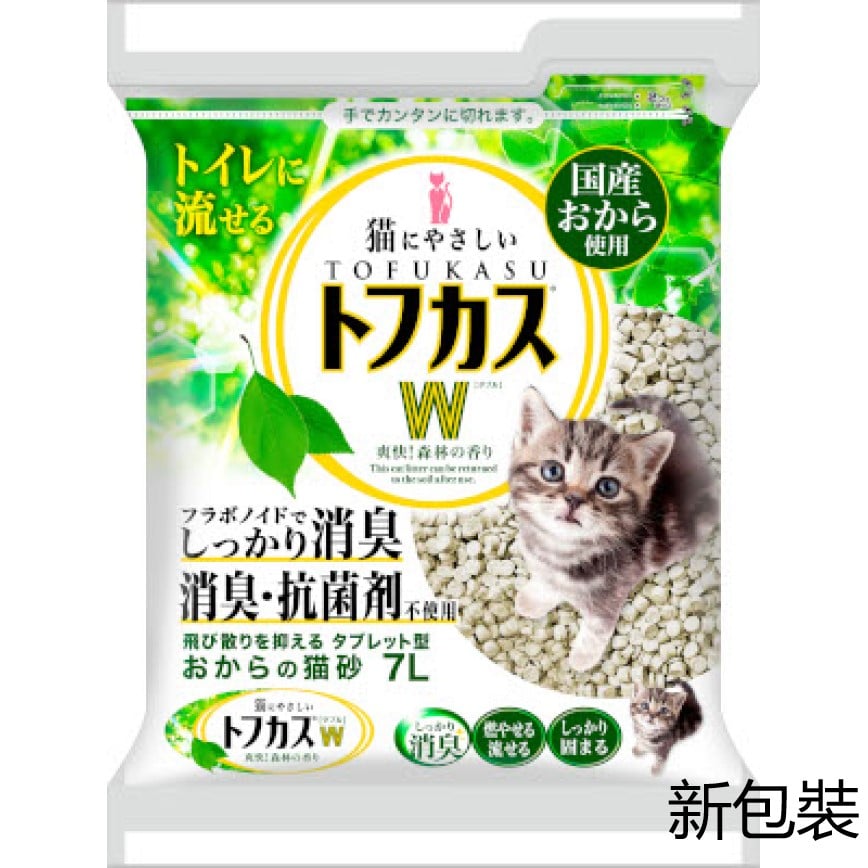 W之爽快特強除臭 豆腐貓砂 圓片型 7L (UH87)