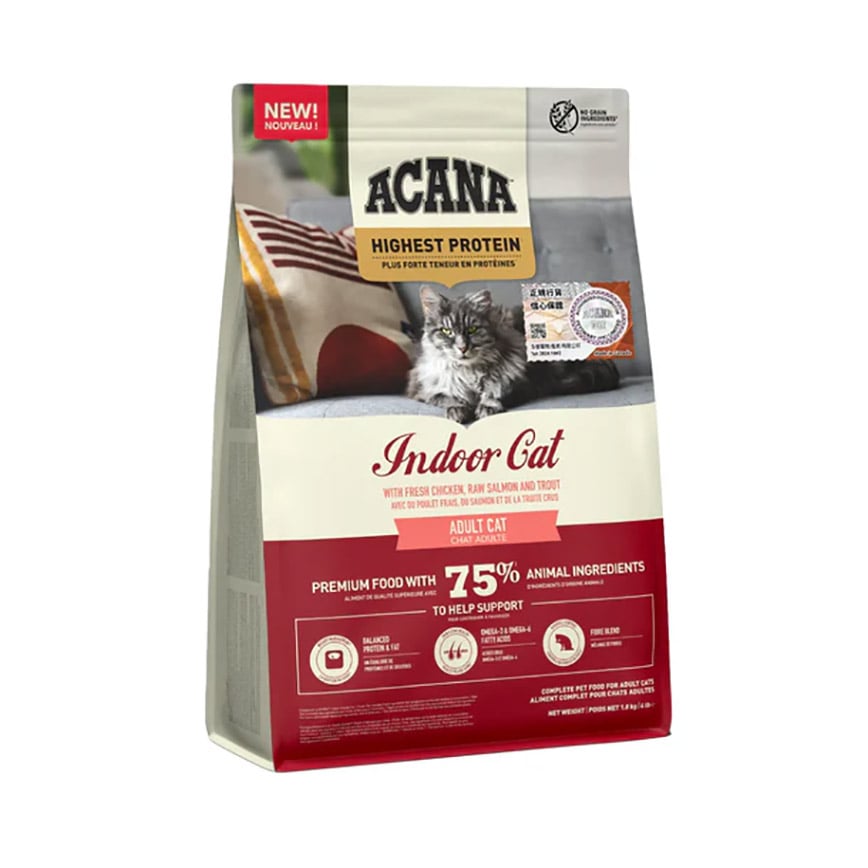 ACANA 愛肯拿 貓糧 高蛋白室內成貓糧 1.8kg