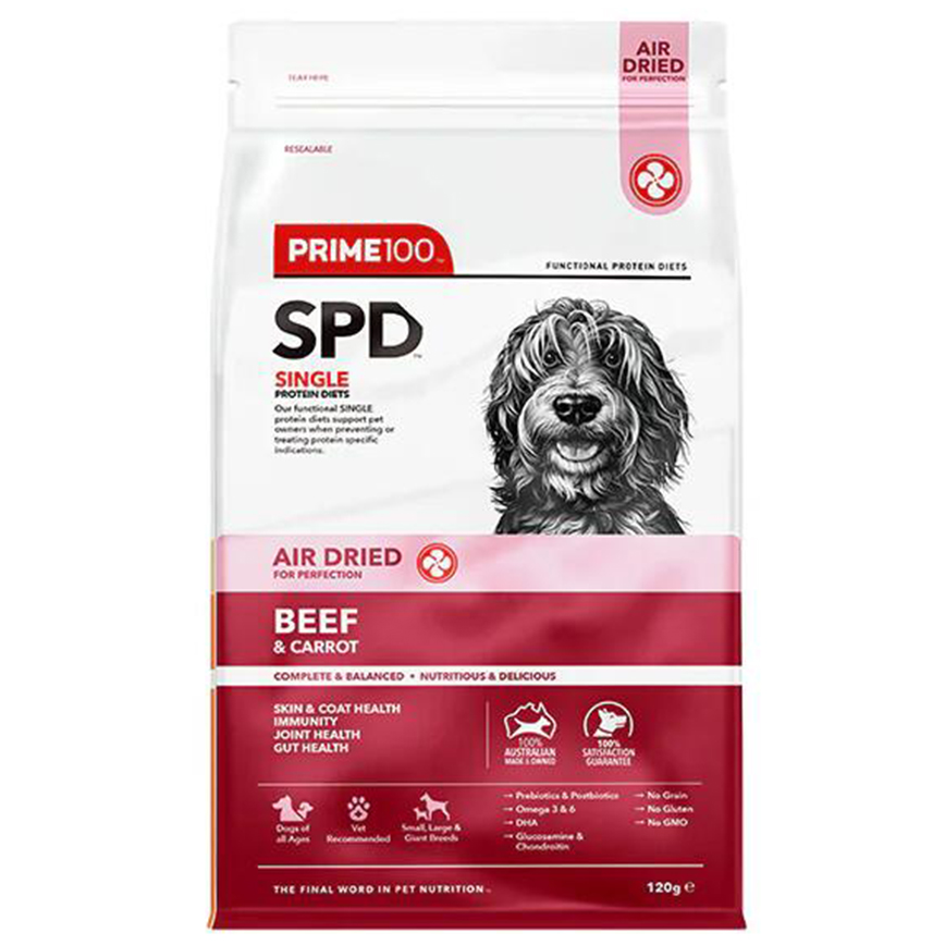 PRIME100 Air Dried 狗糧 成犬糧 牛肉併紅蘿蔔 20g (試食裝) (20250907)