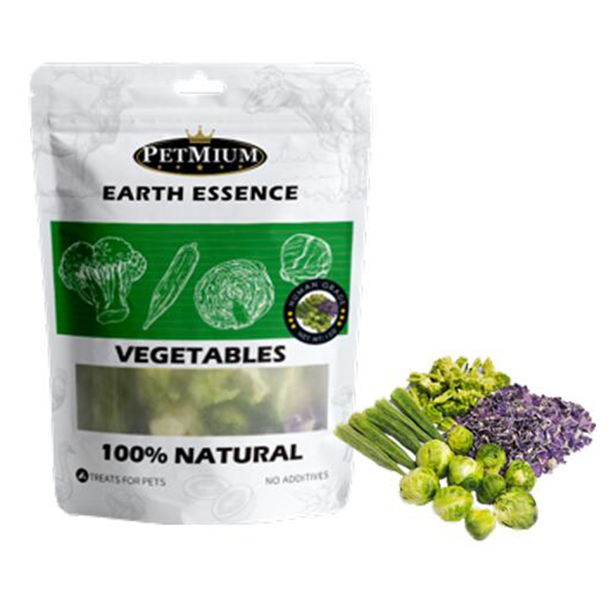 PETMIUM 貓狗小食 凍乾蔬菜(孢⼦⽢藍, 紫⽢藍, ⻄蘭花, 秋葵) 15g (pm82224)