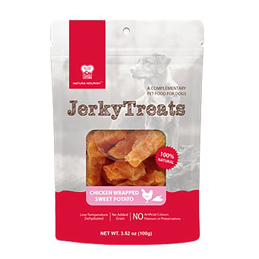 NATURA NOURISH JerkyTreats全天然低溫烘乾 雞⾁蕃薯條 110g (DT72171) 