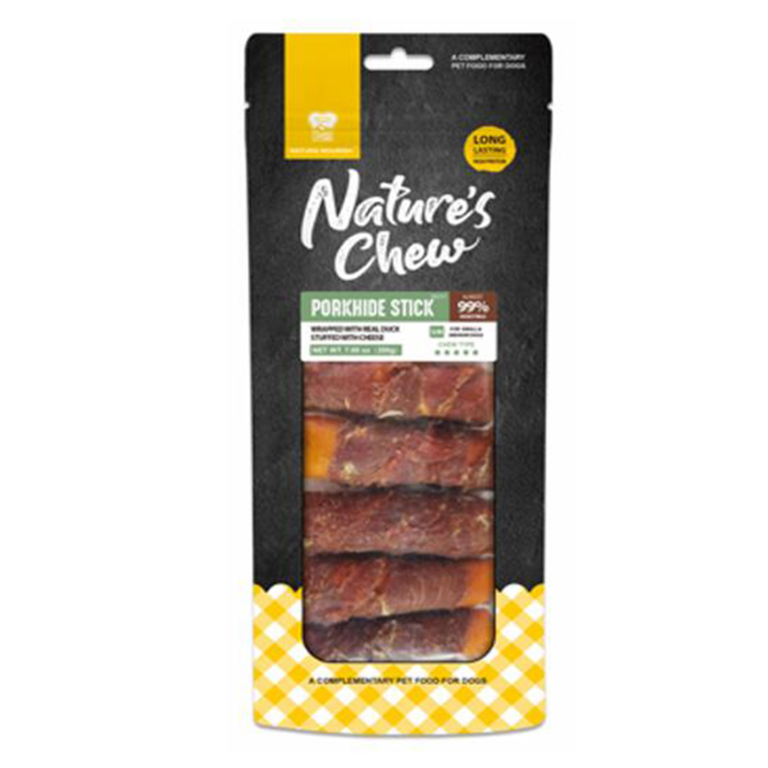 NATURA NOURISH Nature's Chew 豬⽪磨牙棒鴨⾁芝⼠ 200g (DT91541) 