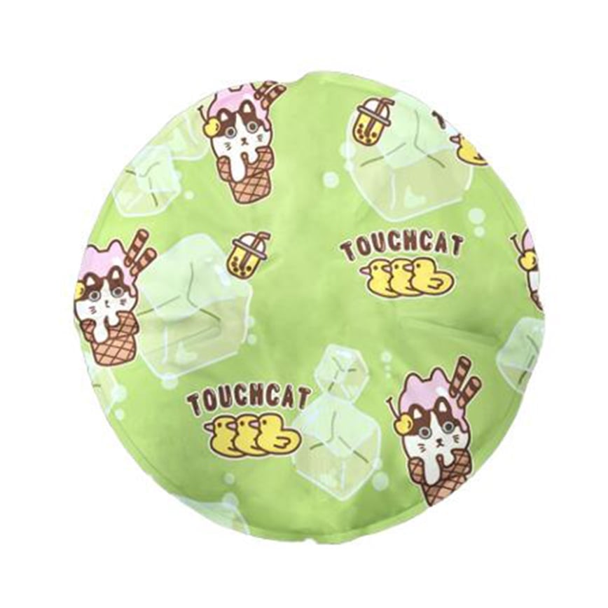 TOUCHDOG 圓型冰涼墊 綠色 47x47cm (TCBD0038-F) 