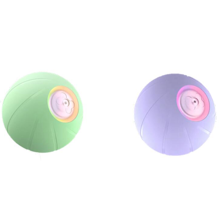 Cheerble Wicked Ball PE互動寵物球 中⼩型⽝⽤ 綠/紫 直徑7.8cm (顔色隨機)
