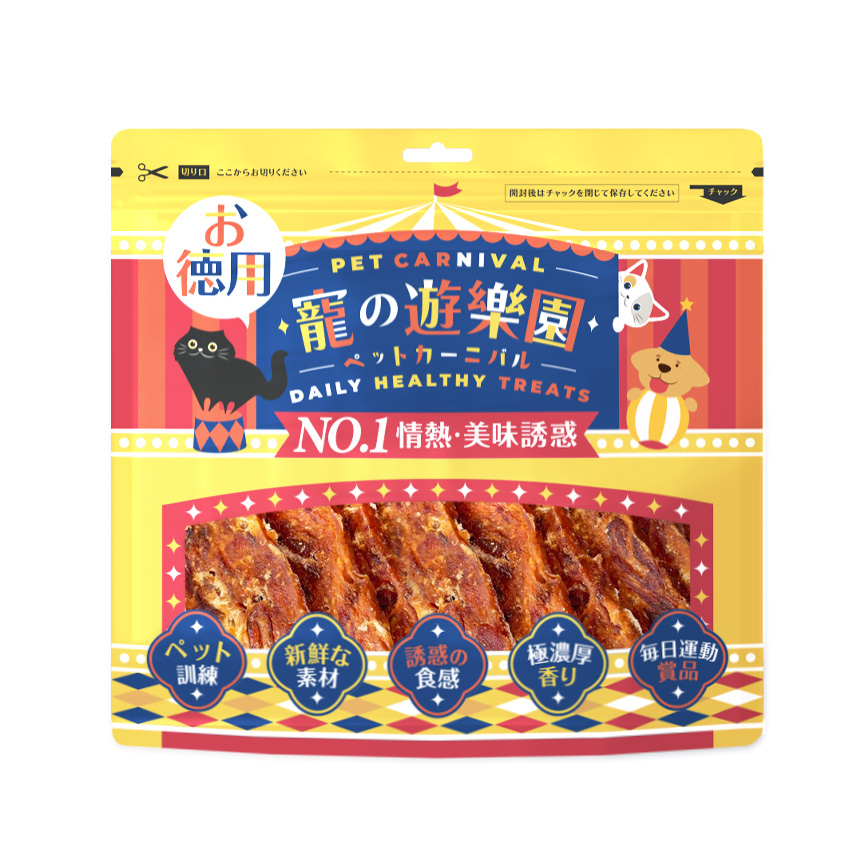 寵之遊樂園 狗零食 訓犬小食 風乾雞肉蔬菜肉塊 300g 圖 2