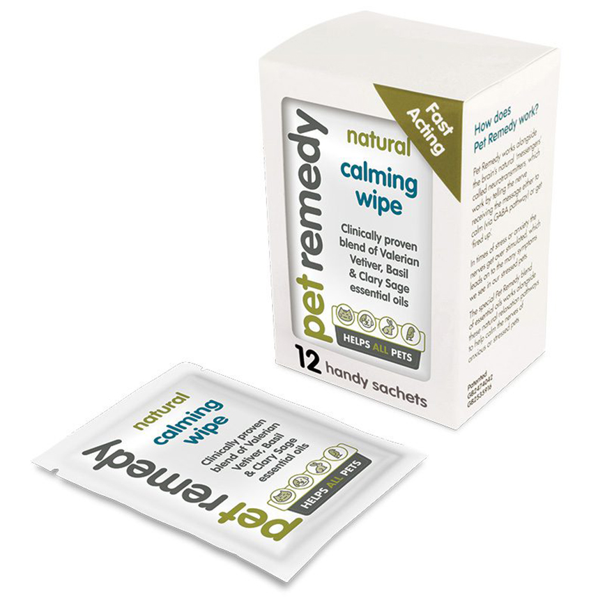 Pet Remedy 放鬆濕紙巾 12包裝 (P00031)