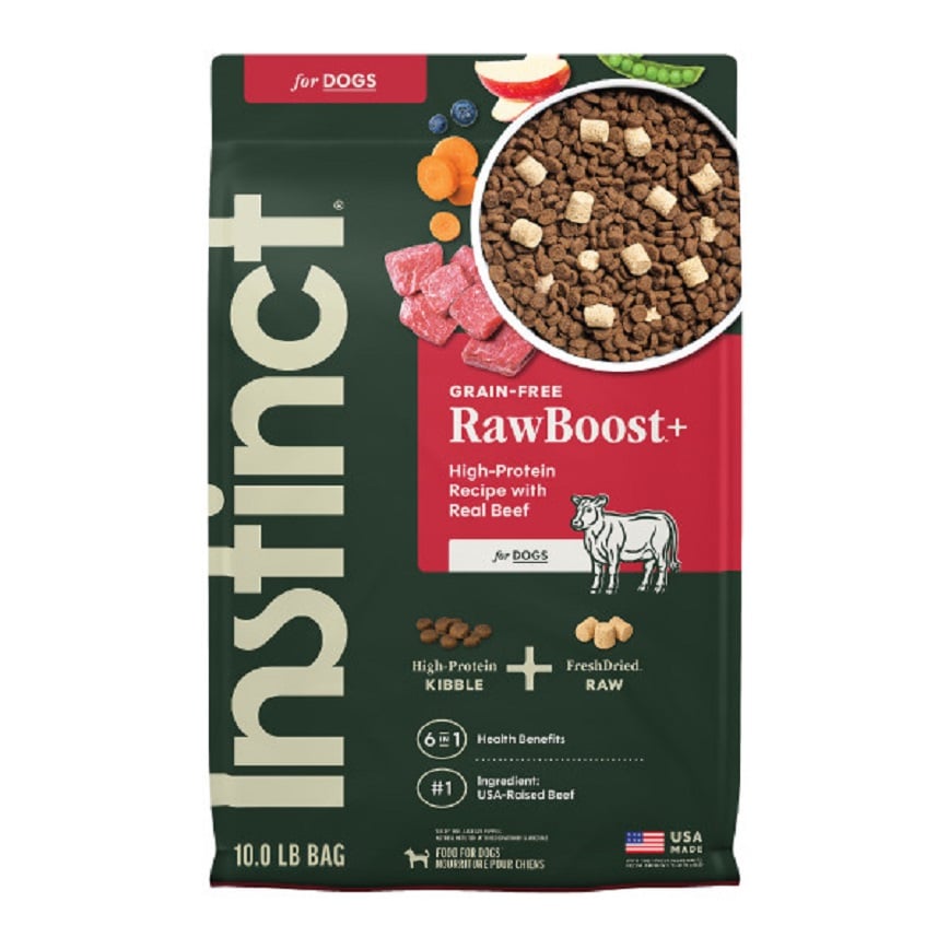 Instinct 狗糧 無穀物生肉系列 牛肉 10lb (658818) (新舊包裝隨機發貨) 圖 1