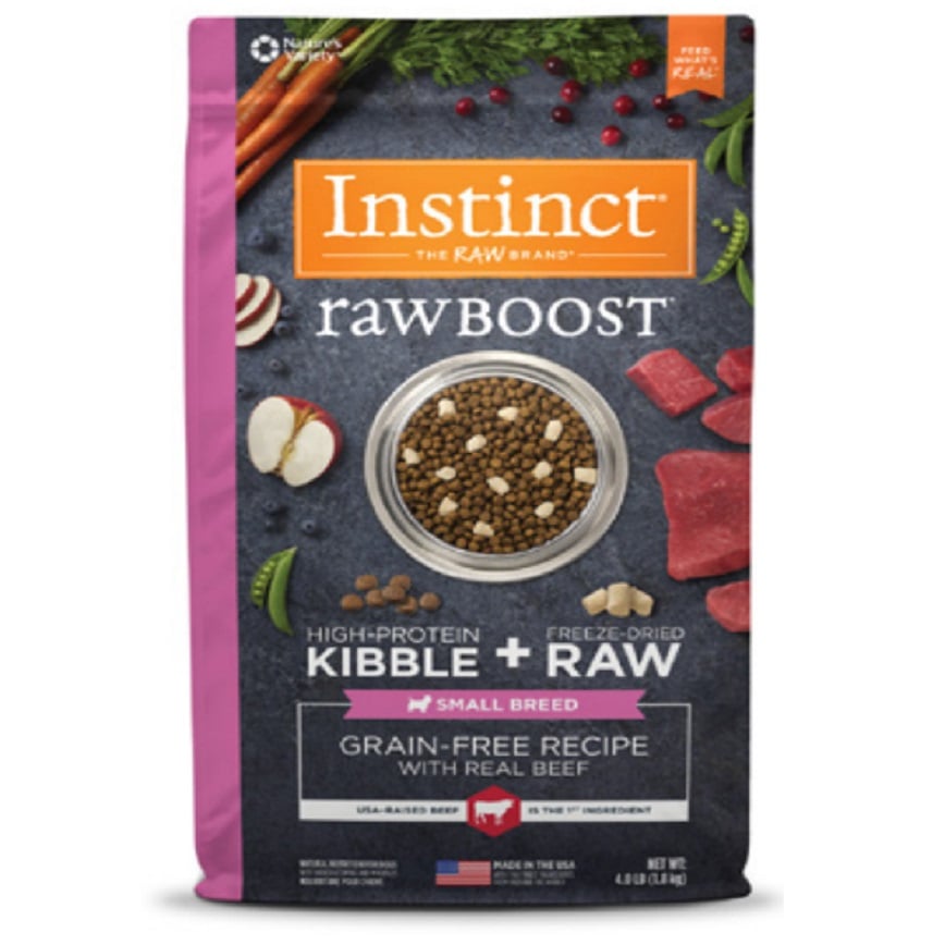 Instinct 狗糧 小型犬糧 無穀物生肉系列 牛肉 3.5lb (656364) (新舊包裝隨機發貨) 圖 2