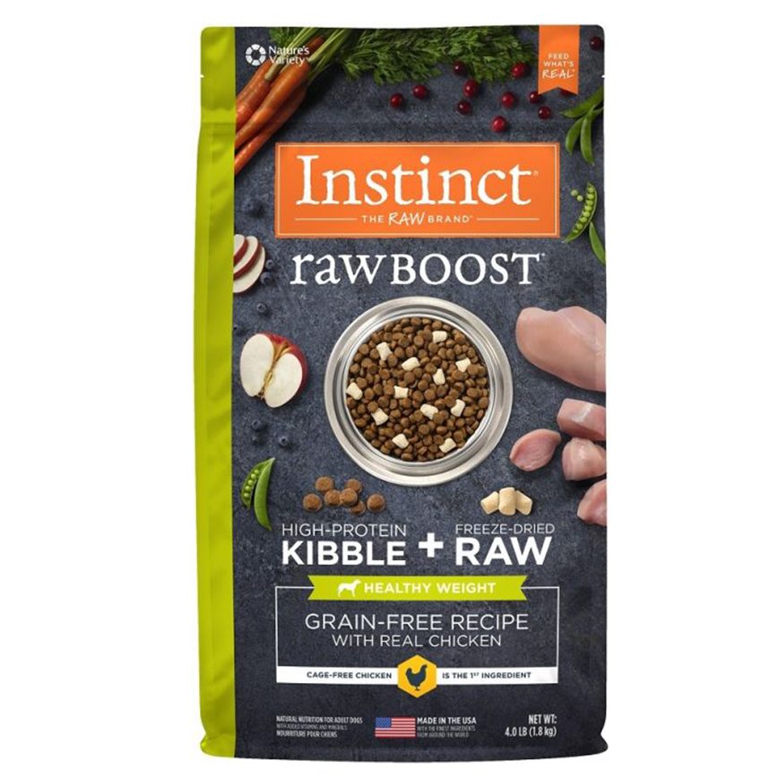Instinct 狗糧 無穀物生肉系列 控制體重配方 雞肉 20lb (658382) 圖 1