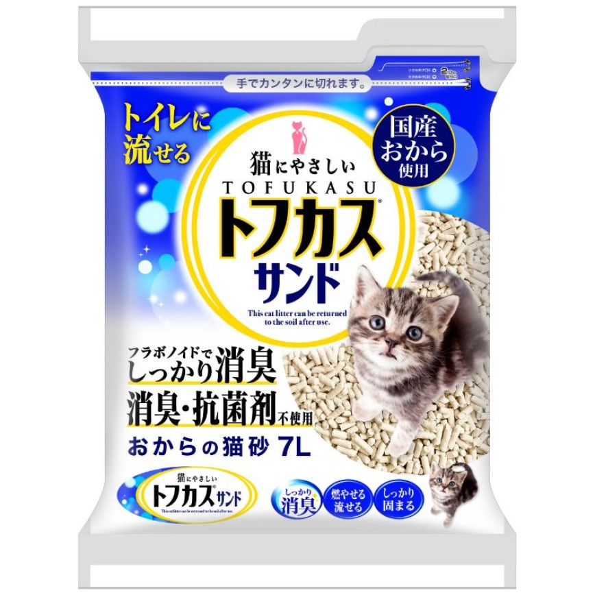 日本爽快7 豆腐貓砂 長條型 7L (藍)