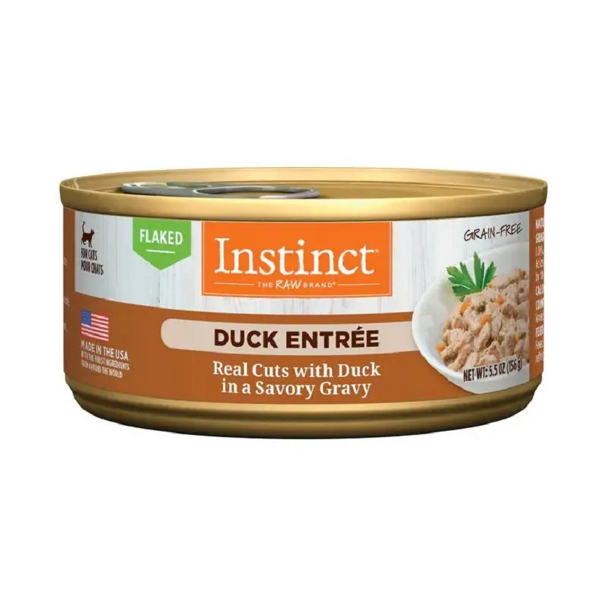 Instinct 貓罐頭 無穀物肉汁 鴨肉片貓用主食罐頭 5.5oz (718284) 圖 1