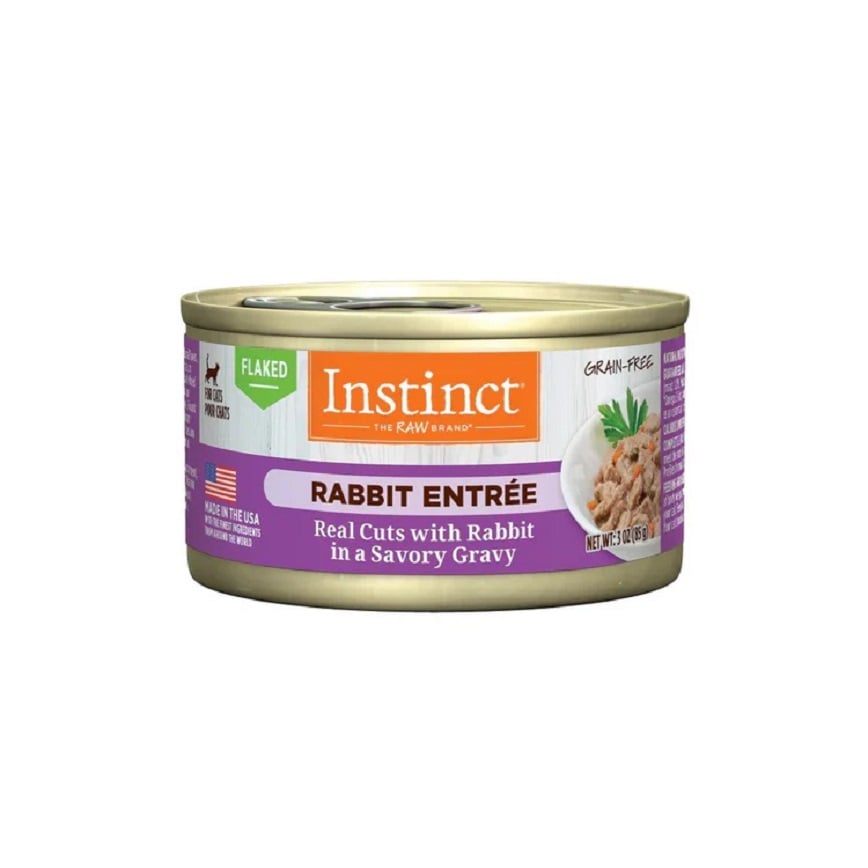 Instinct 貓罐頭 無穀物肉汁 兔肉片貓用主食罐頭 3oz (718239) (新舊包裝隨機發貨) 圖 1