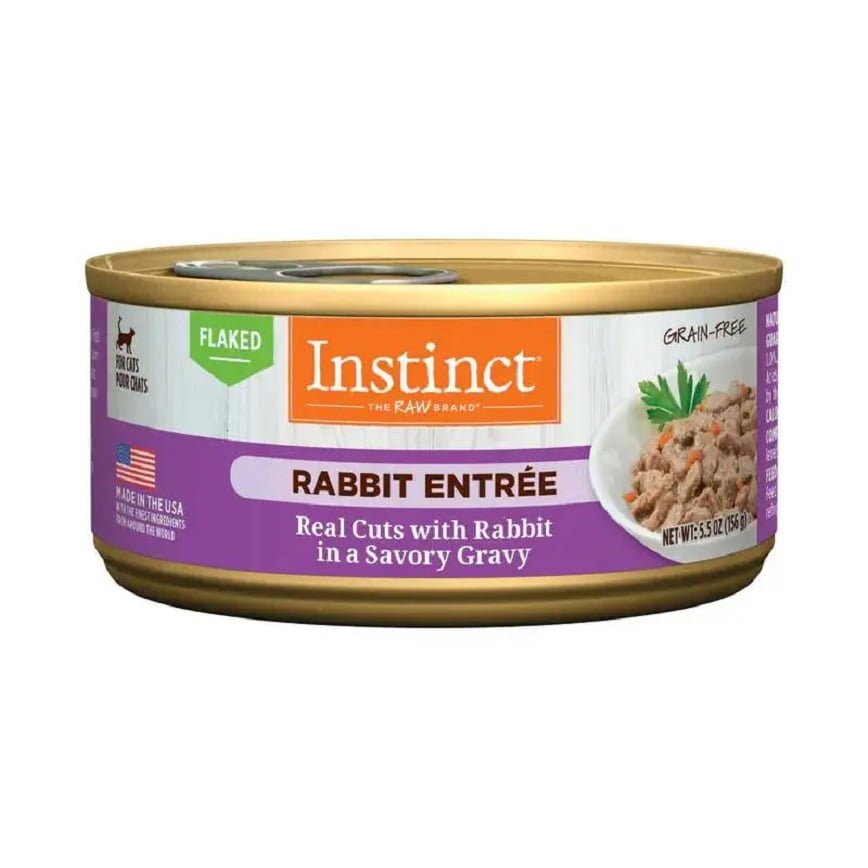 Instinct 貓罐頭 無穀物肉汁 兔肉片貓用主食罐頭 5.5oz (718291) 圖 1