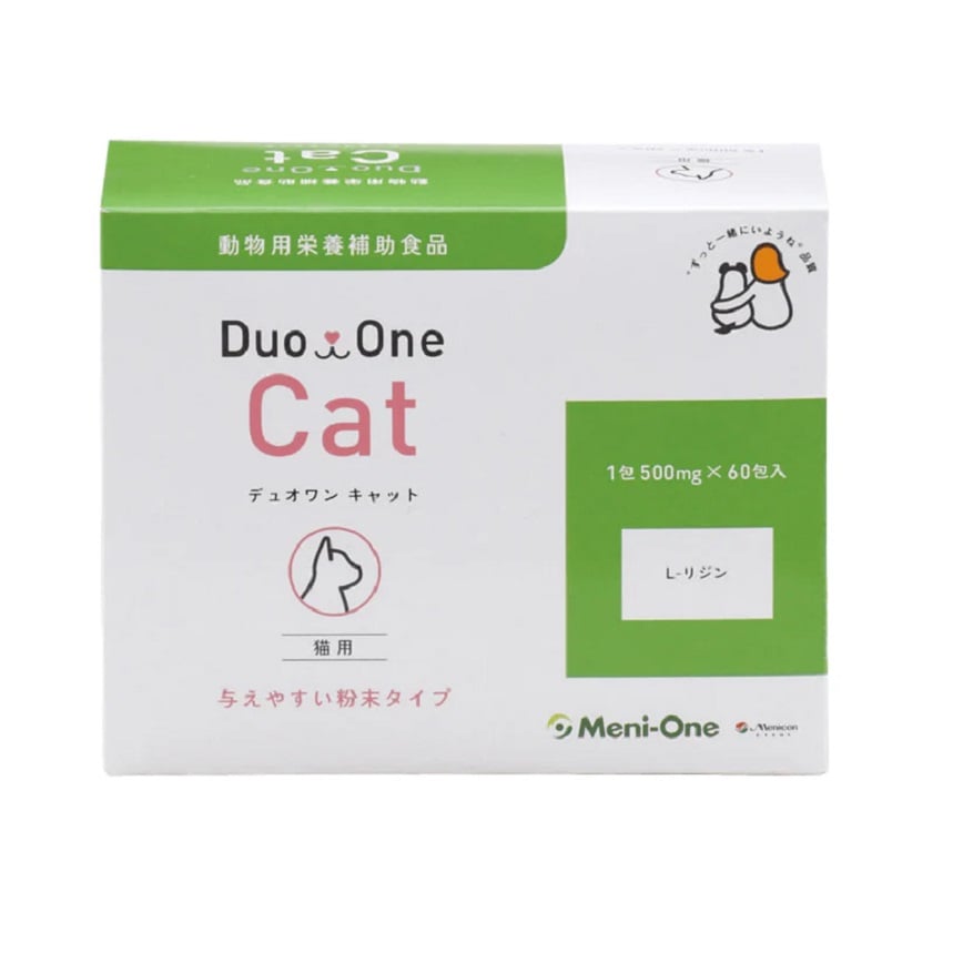 日本Meni-One Duo One 純賴氨酸補充劑 原味 (貓用) 500mg 60支入 (190646)