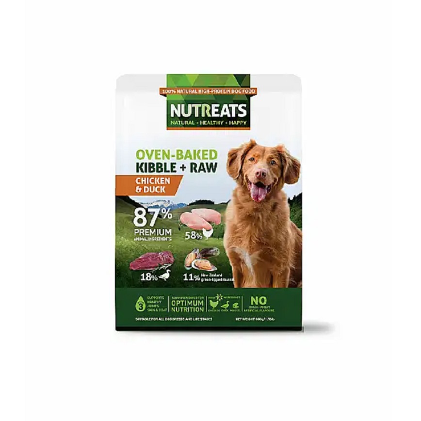 Nutreats 凍乾青口粉+雞肉+鴨肉 低溫烘焙狗糧 1.76lb (NTN11011) 圖 1