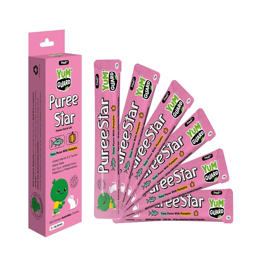 YumGuard 營加 吞拿魚南瓜果泥貓零食 14gx6 (2103001)