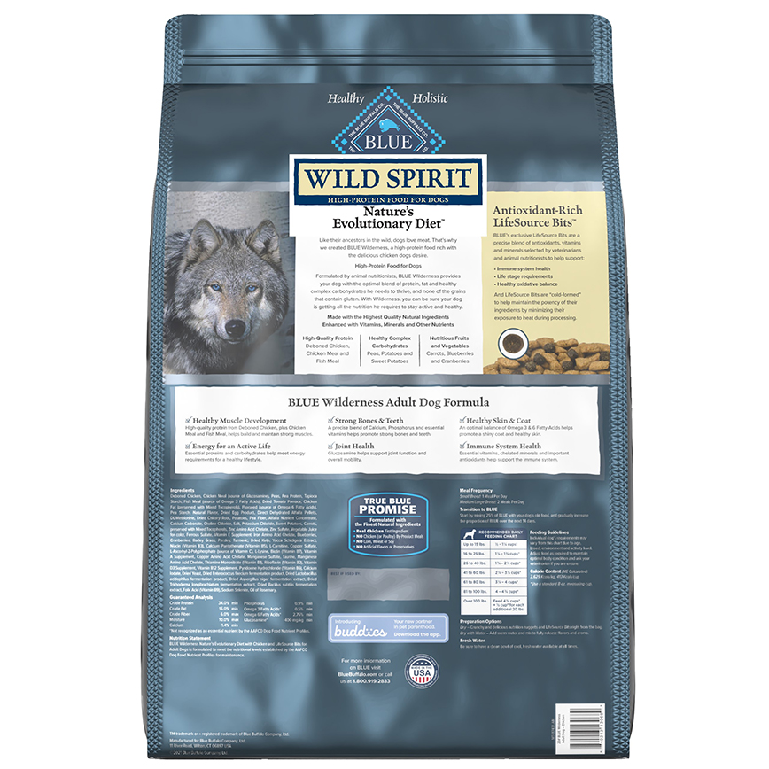 BLUE BUFFALO 狗糧 成犬 雞肉配方 13lb (804942) 圖 2